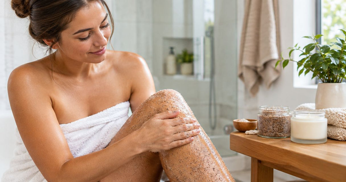 How to connect a body scrub routine to your cellulite cream