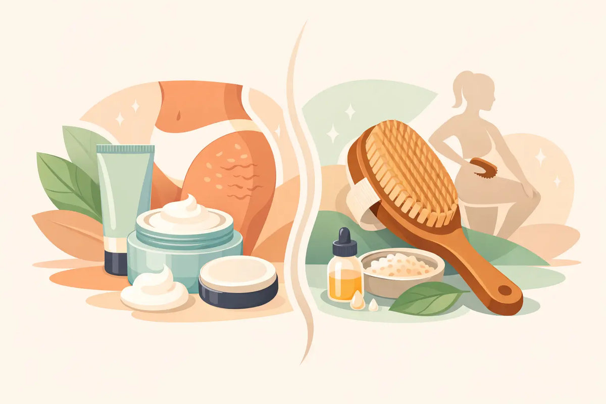 Cellulite Cream vs Dry Brushing