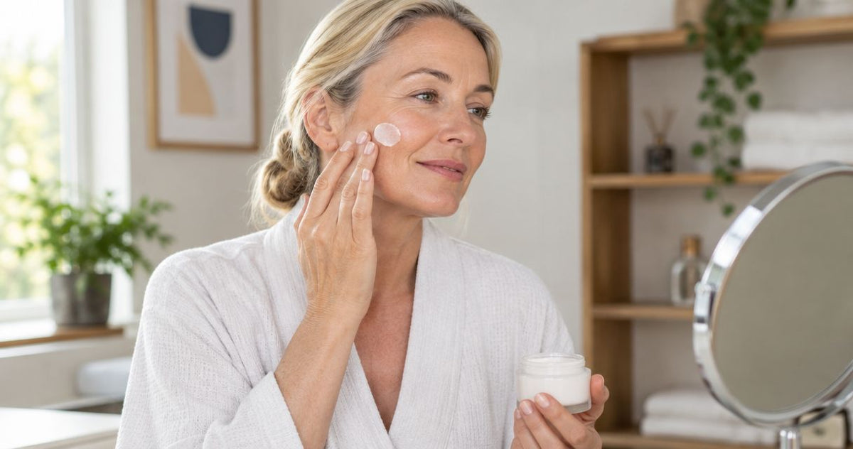 How long does crepey skin cream take to visibly smooth skin?